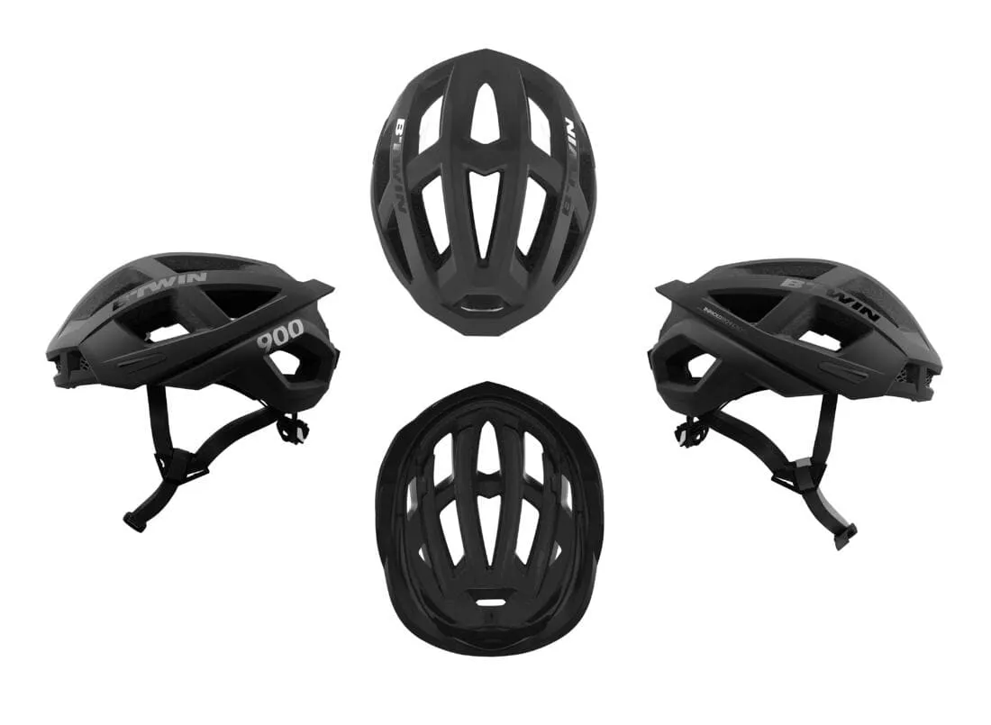 Aerofit 900 Road Cycling Helmet - Black/Yellow