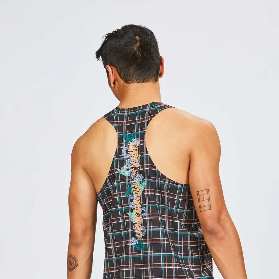 AFO Singlet in Midnight Plaid Racer