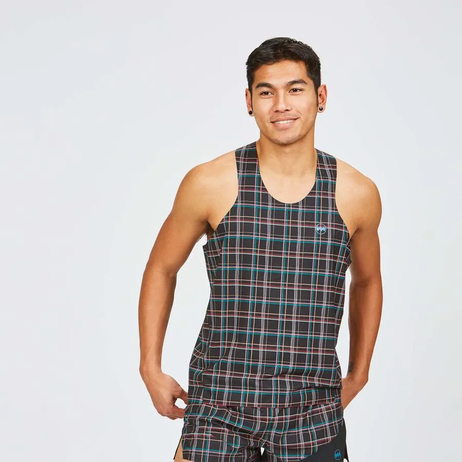 AFO Singlet in Midnight Plaid Racer