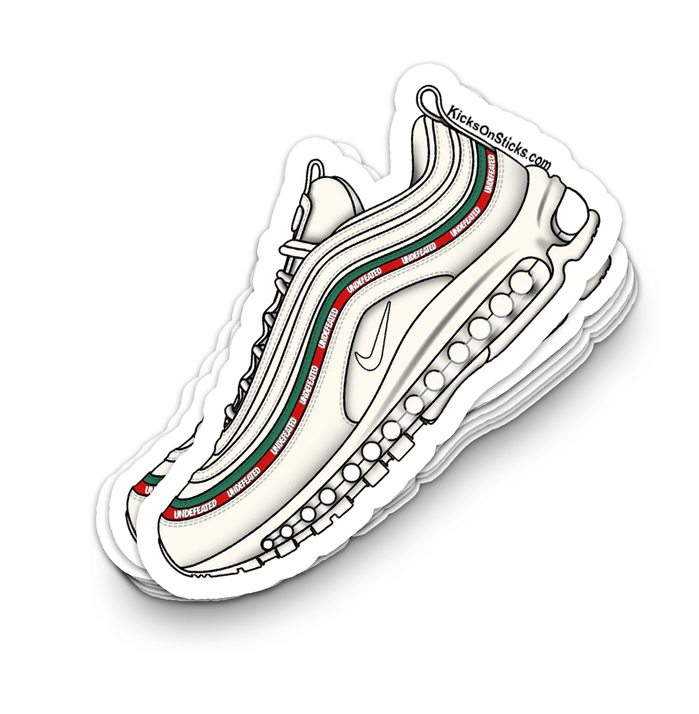 Air Max 97 "UNDFTD White" Sneaker Sticker