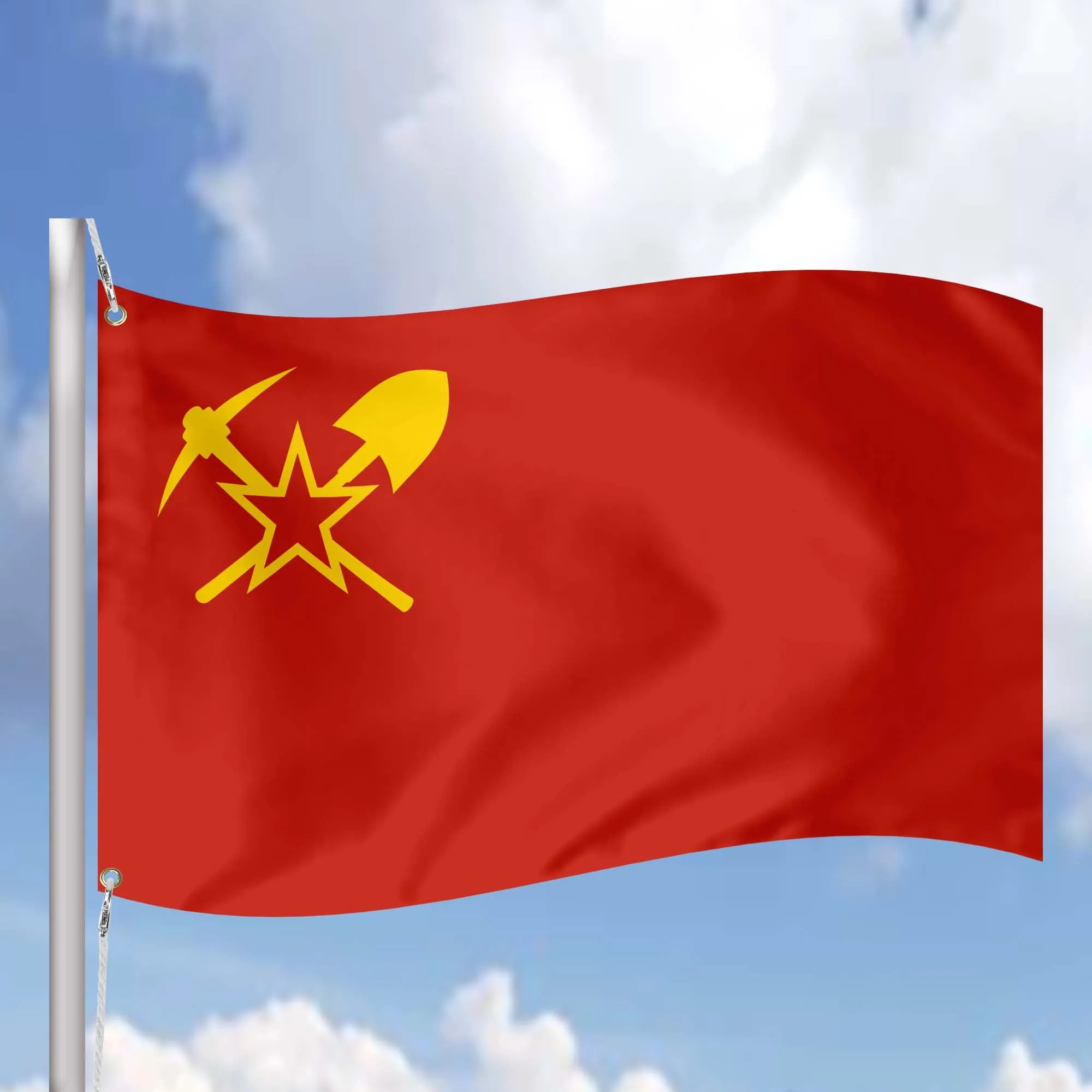 Alaskan Socialist Republic Russian America Flag Banner