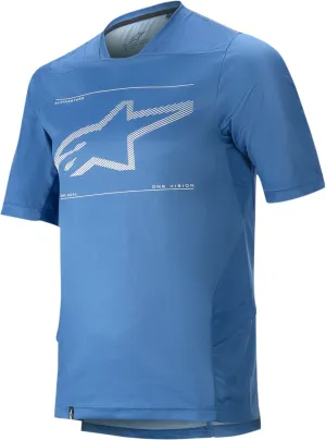 Alpinestars Drop 6.0 Short Sleeve Men's MTB Cycling Jersey - Blue/Medium