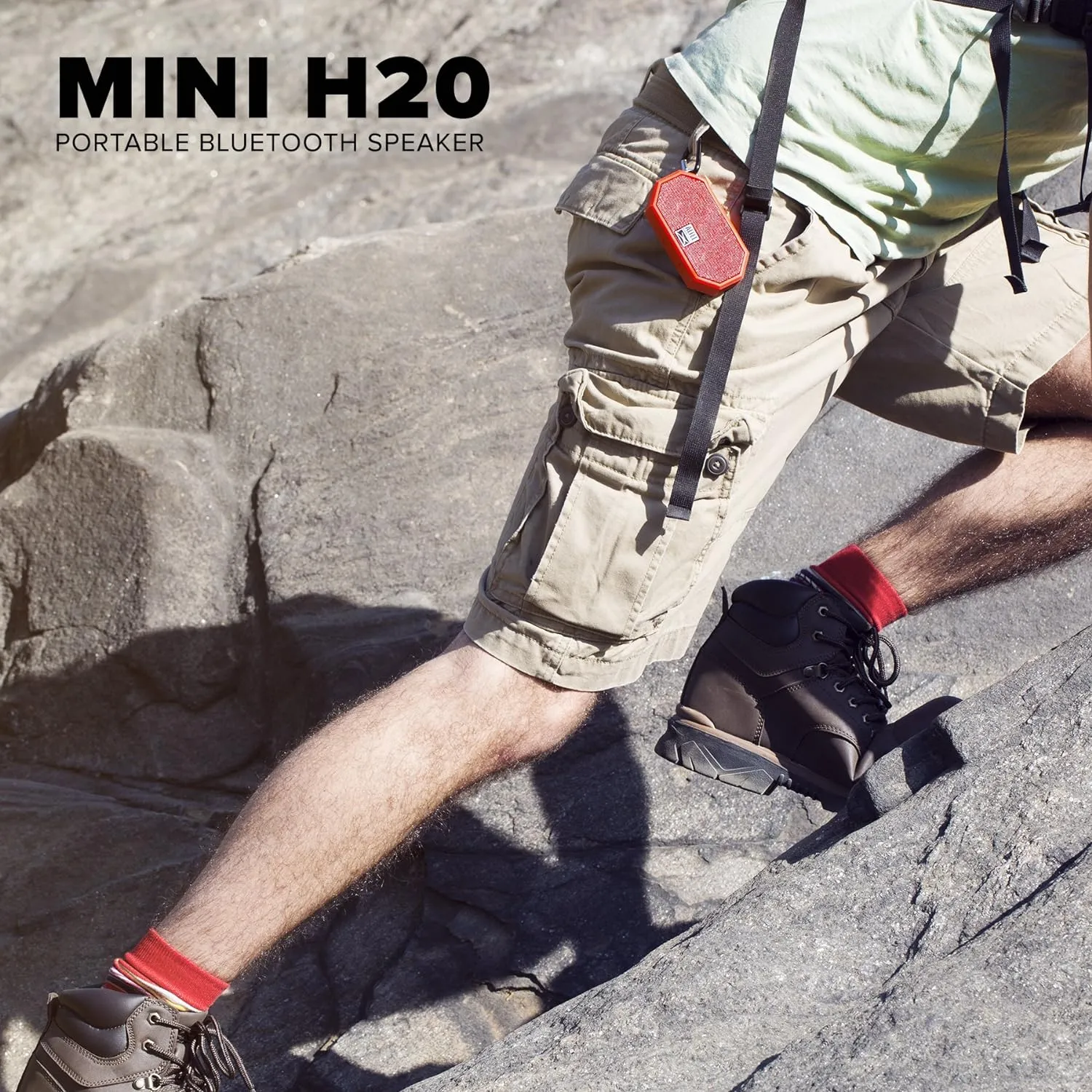Altec Lansing Mini H2O Waterproof Bluetooth Speaker - IP67 Certified & Floats in Water, Compact & Portable Speaker for Hiking, Camping, Pool, and Beach