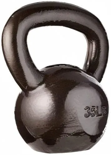 Amazon Basics 35 lb. Cast Iron Kettlebell