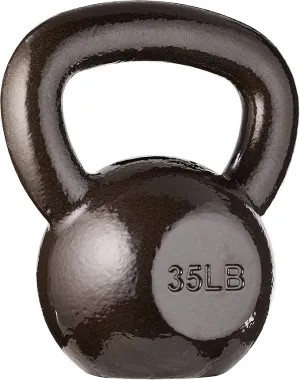 Amazon Basics 35 lb. Cast Iron Kettlebell