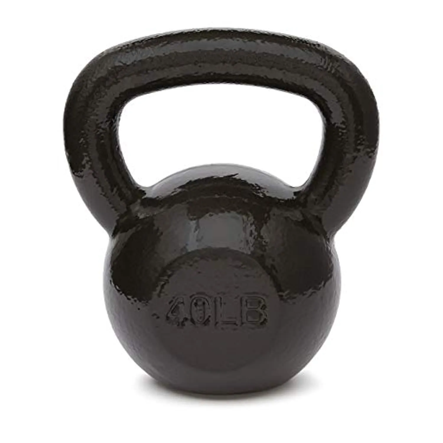 Amazon Basics Cast Iron Kettlebell - 40 Pounds, Black