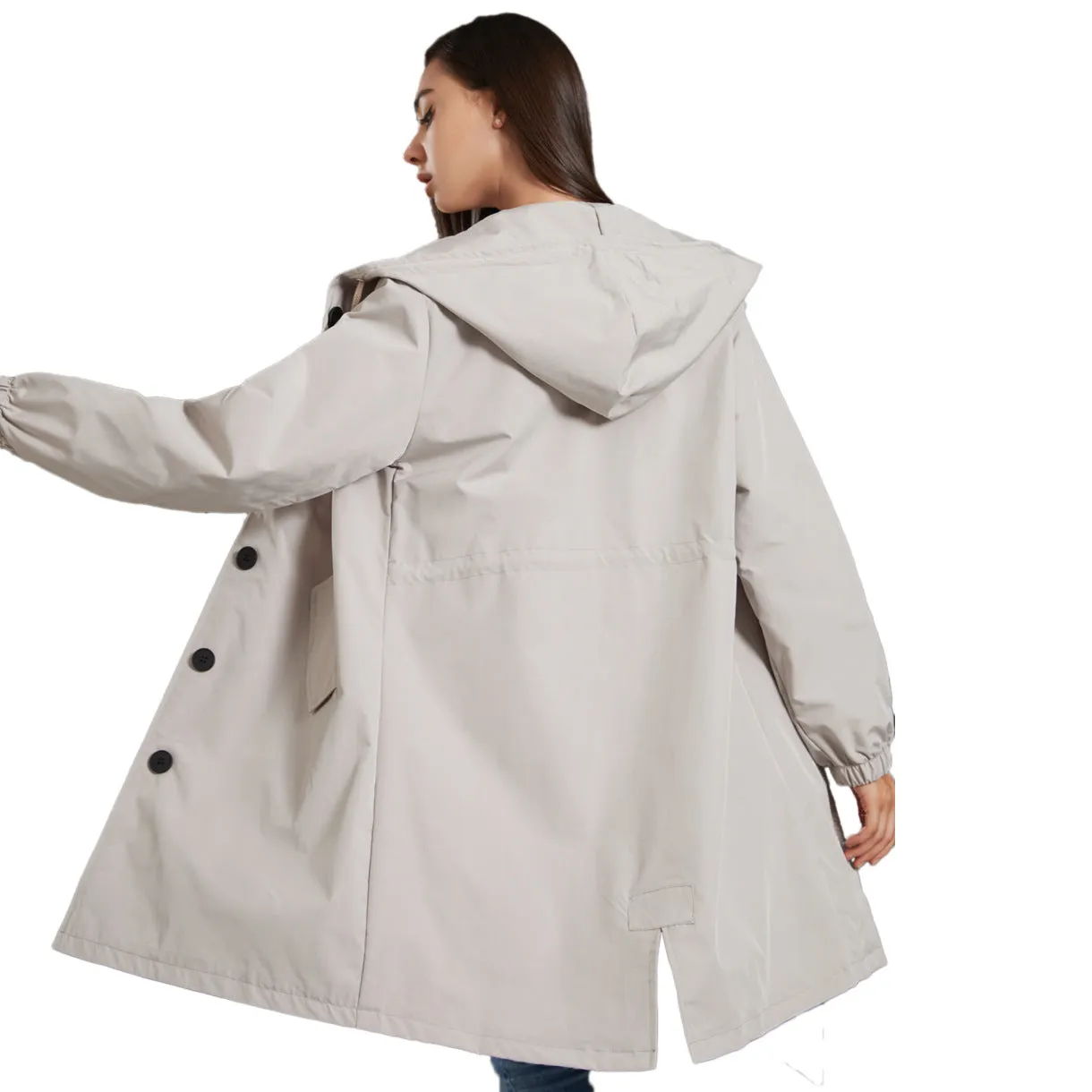 AquaGuard™ | Women's Waterproof Rain Jacket | Lightweight Hooded Windbreaker for Outdoor Casual Wear