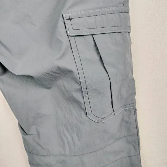 Arc'teryx Rampart Cargo Shorts Women Sz 4 Long Gray Nylon Hiking Camping Outdoor