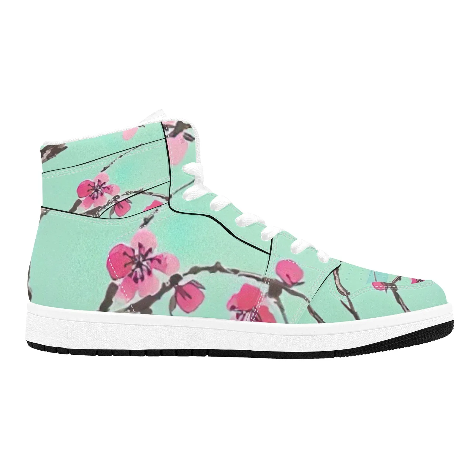 Arizona Green Tea Pattern Men's High Top Sneakers