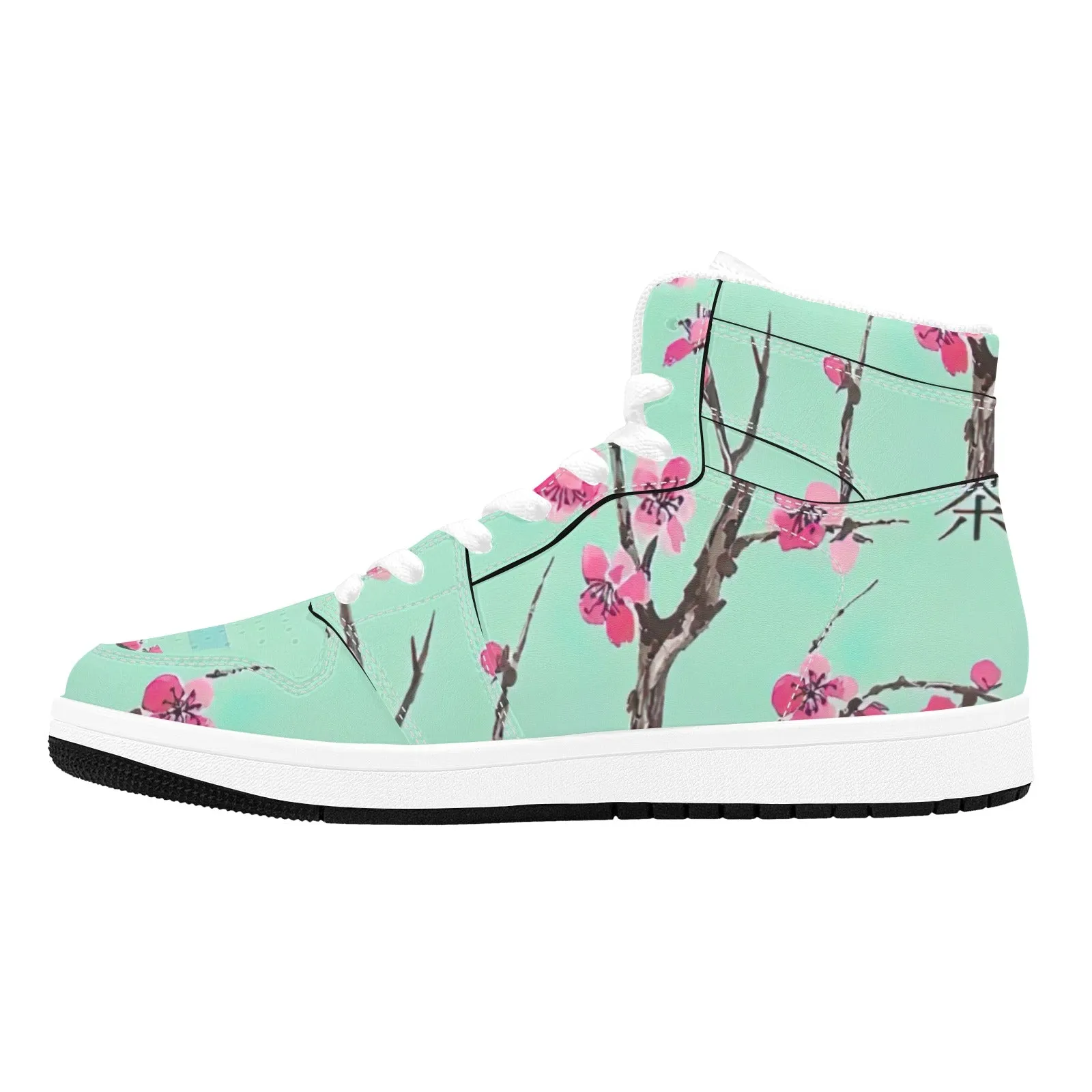 Arizona Green Tea Pattern Men's High Top Sneakers