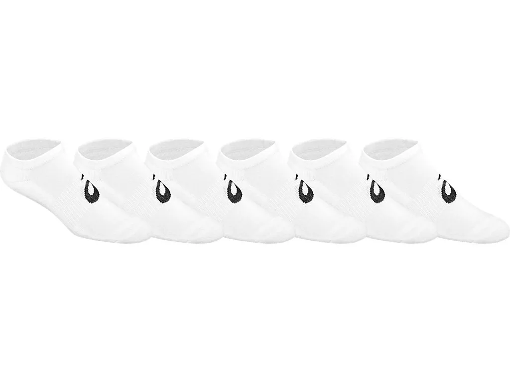Asics Invasion No Show Socks 6 Pack (White)