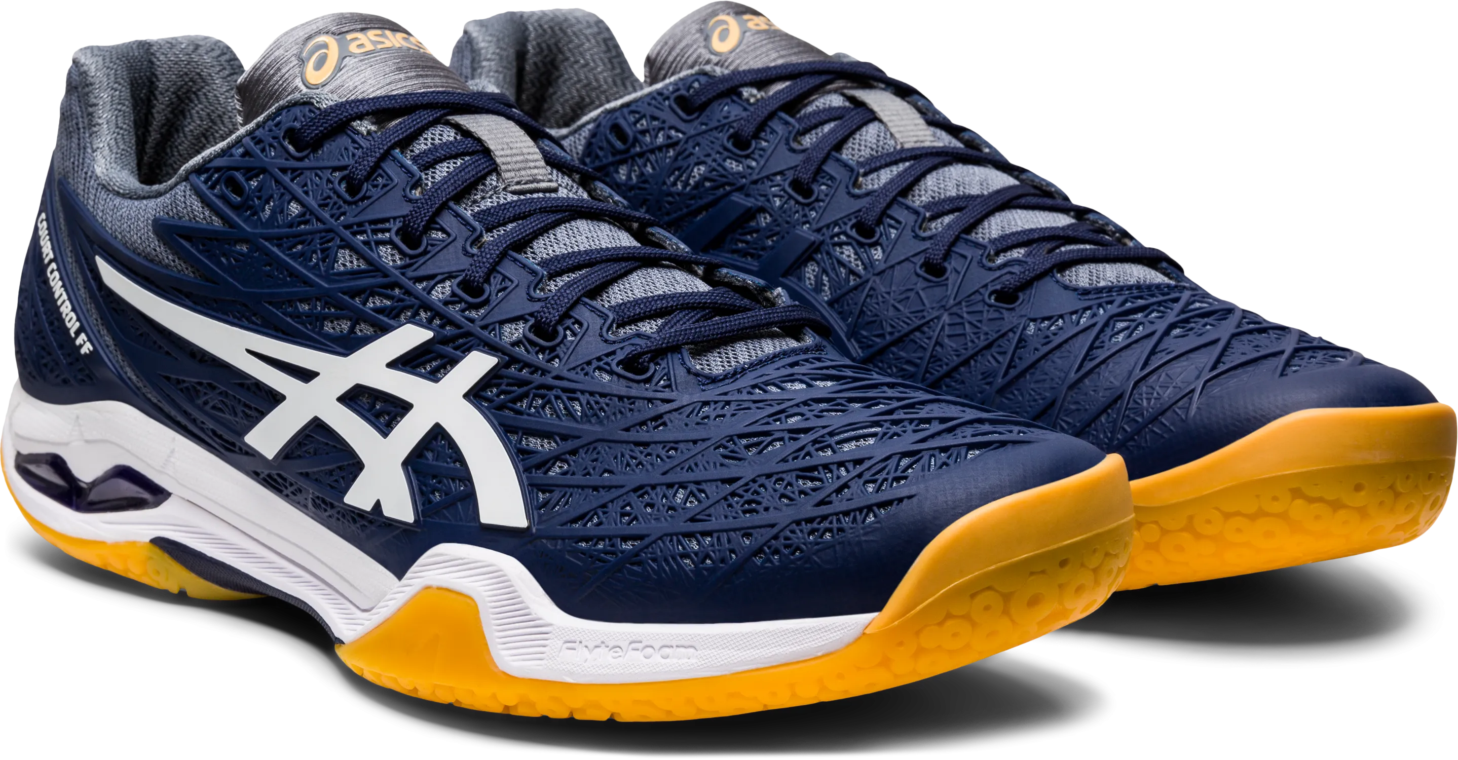 Asics Men's Court Control FF Indoor Court Shoes in Peacoat/White