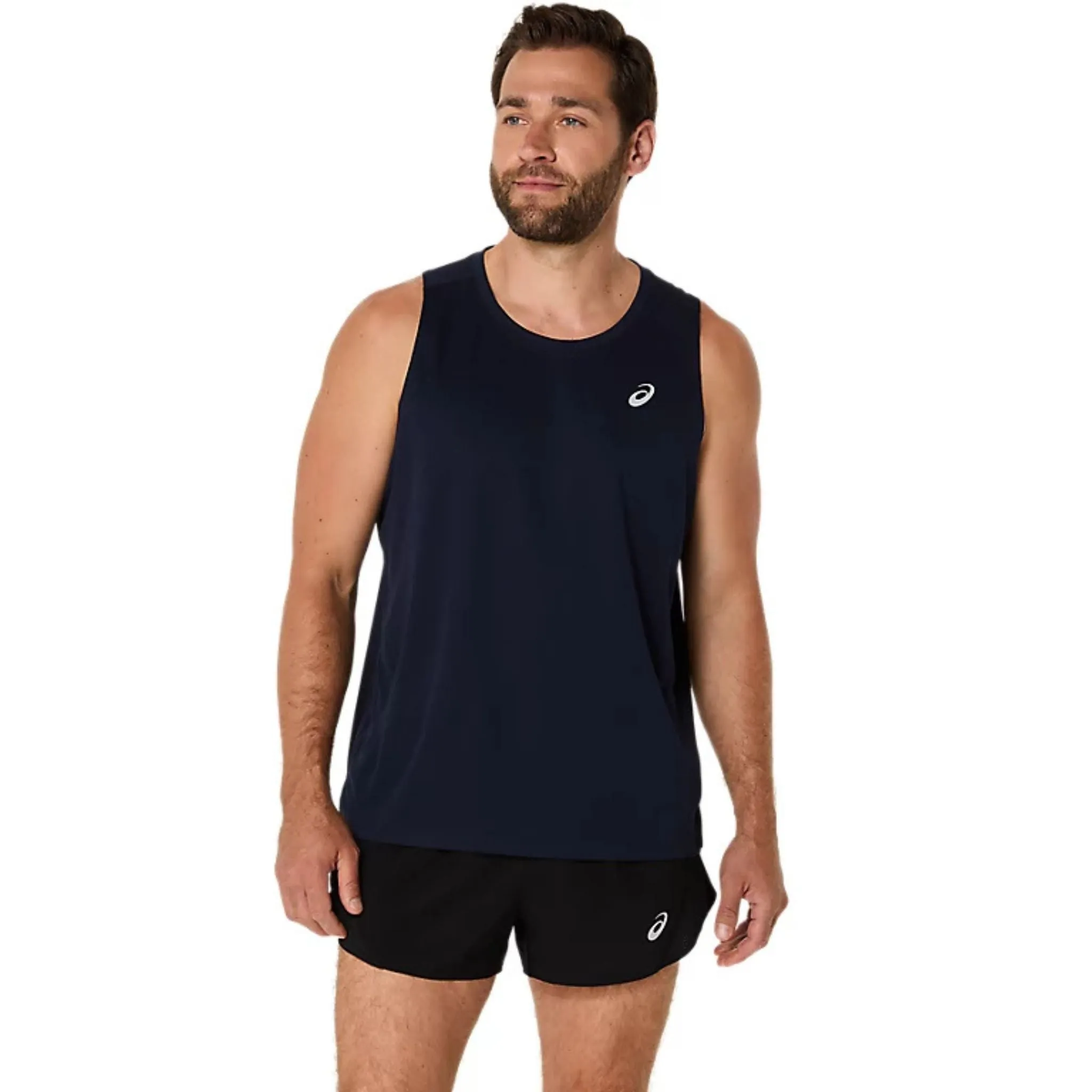 ASICS Silver Mens Running Tank