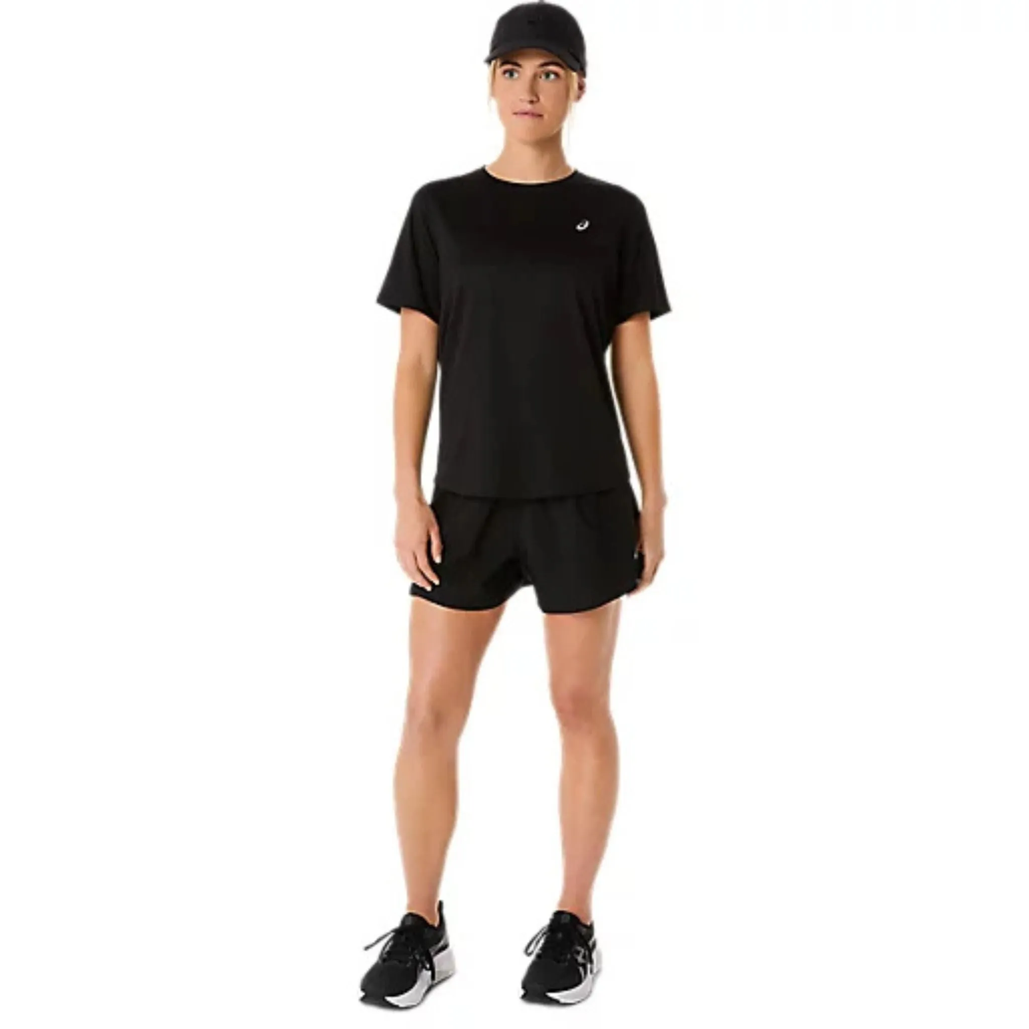 ASICS Silver Short Sleeved Womens Running Tee