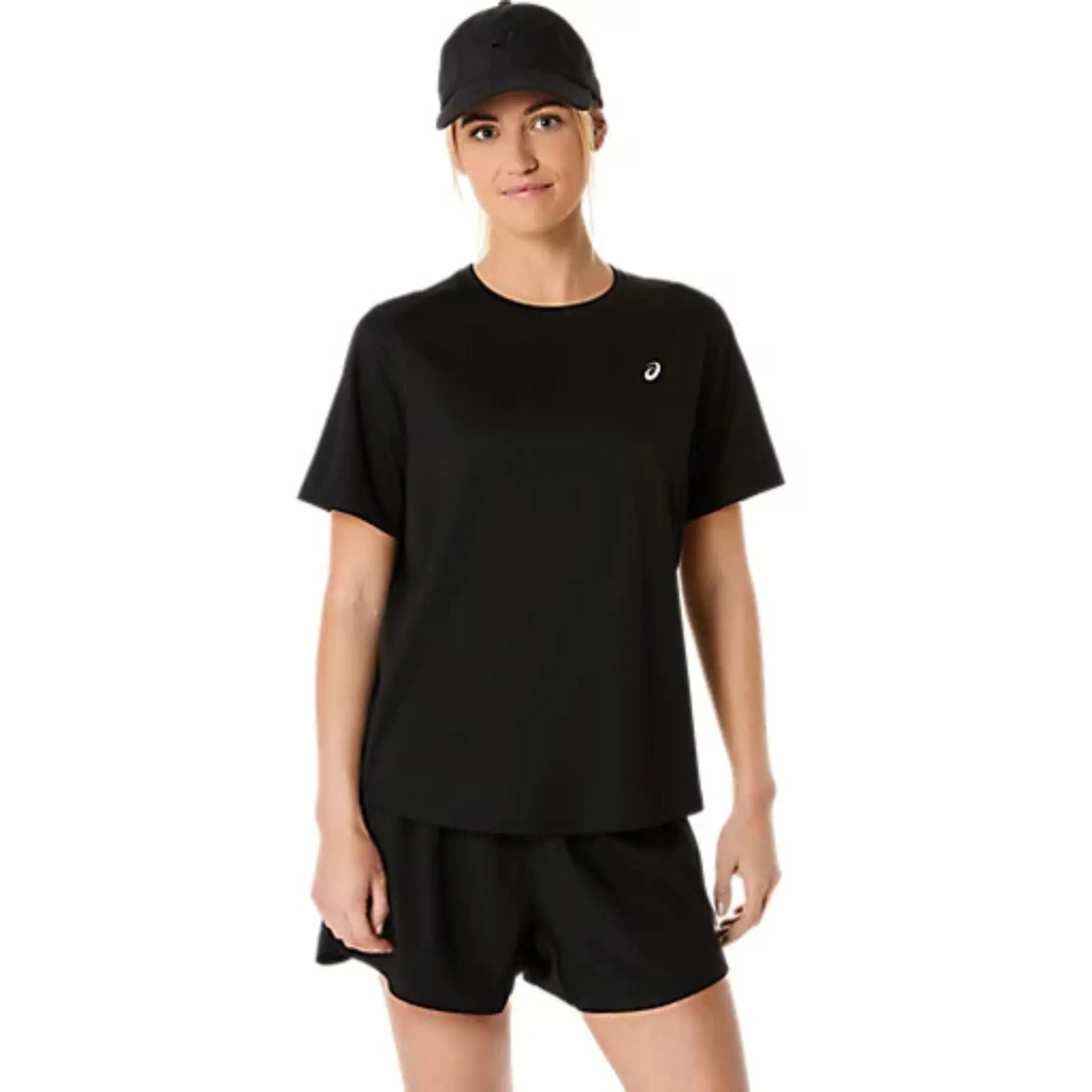 ASICS Silver Short Sleeved Womens Running Tee