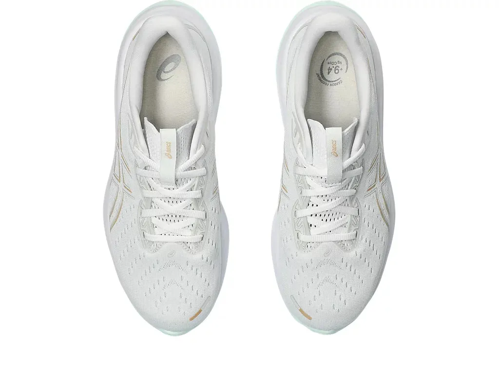 Asics Women's GEL-CUMULUS 26  Running Shoes in White/Pale Mint