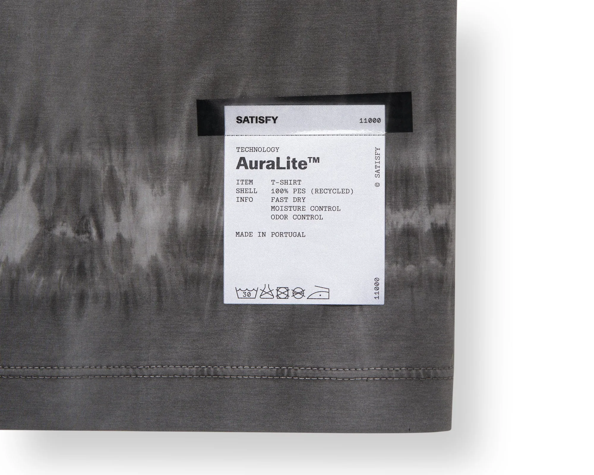AuraLite T-Shirt | Tie Dye Mineral Graphite