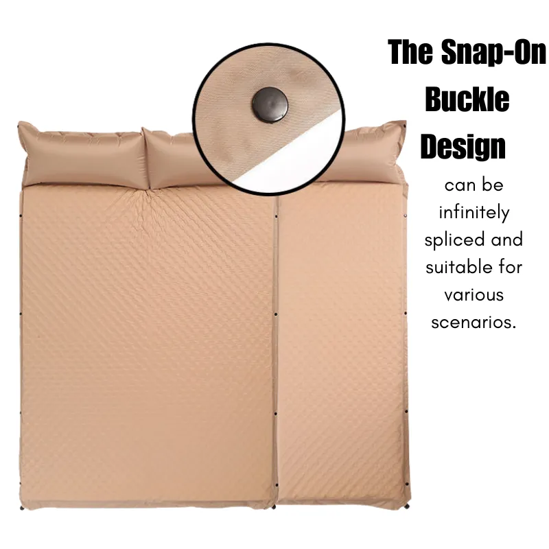 Auto Inflate Mat Outdoor Camping Sleep Bed Mattress Self-Inflating Air Mattress Pad Tent Pillow Hiking