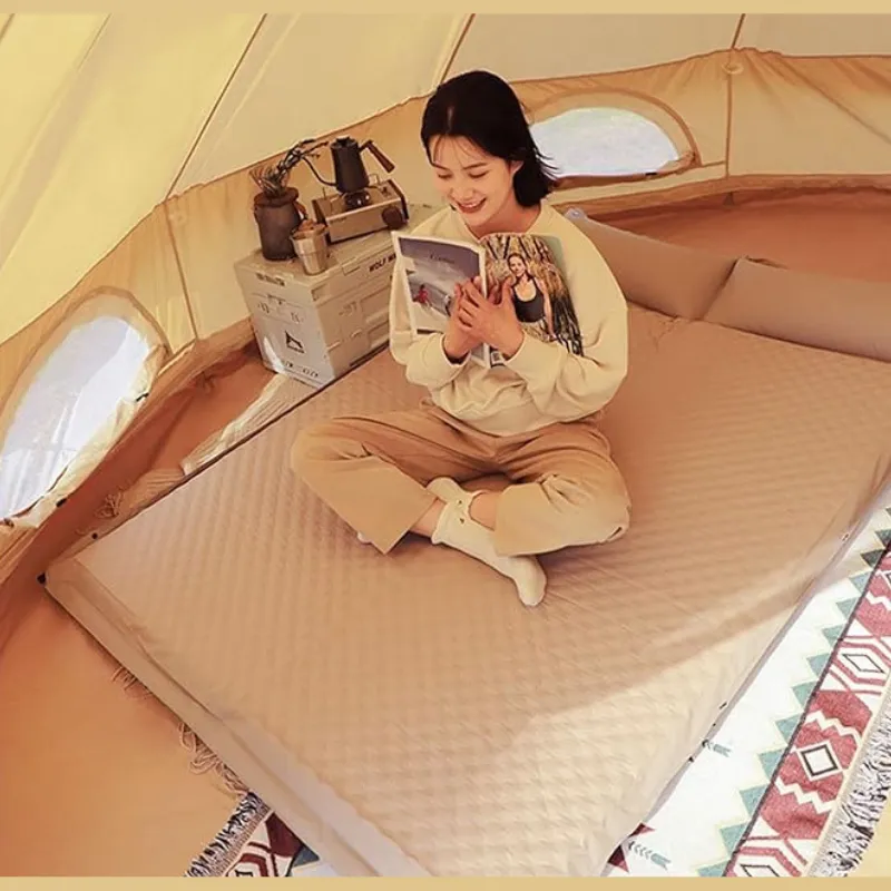 Auto Inflate Mat Outdoor Camping Sleep Bed Mattress Self-Inflating Air Mattress Pad Tent Pillow Hiking