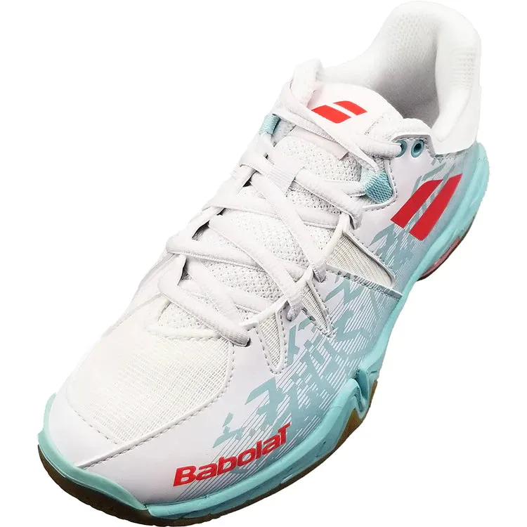 Babolat Shadow Spirit Indoor Court Women's Shoes In White / Blue
