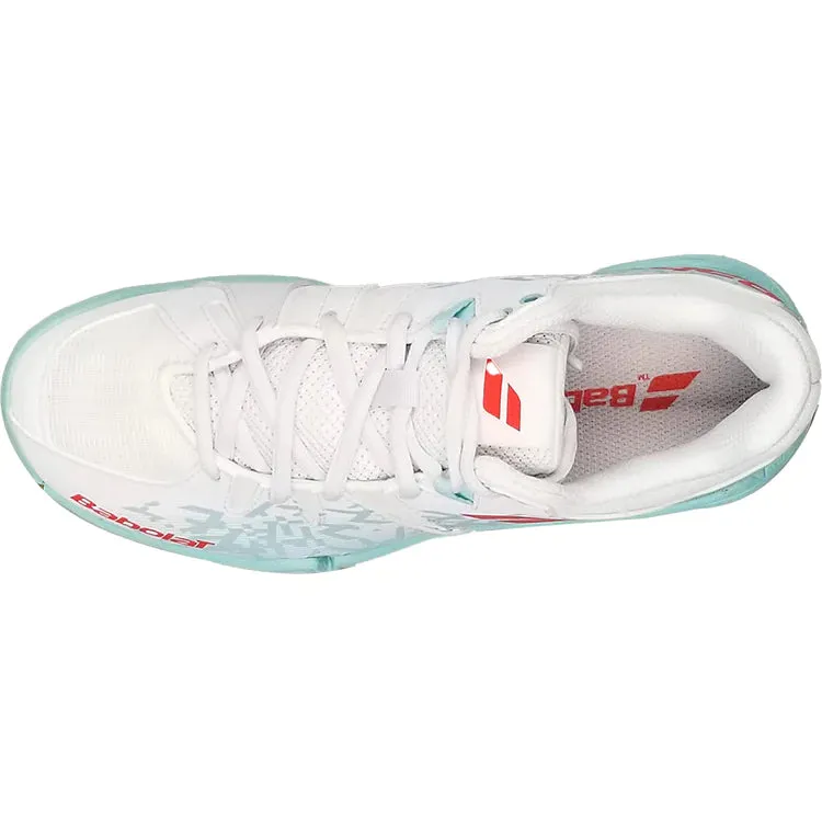 Babolat Shadow Spirit Indoor Court Women's Shoes In White / Blue