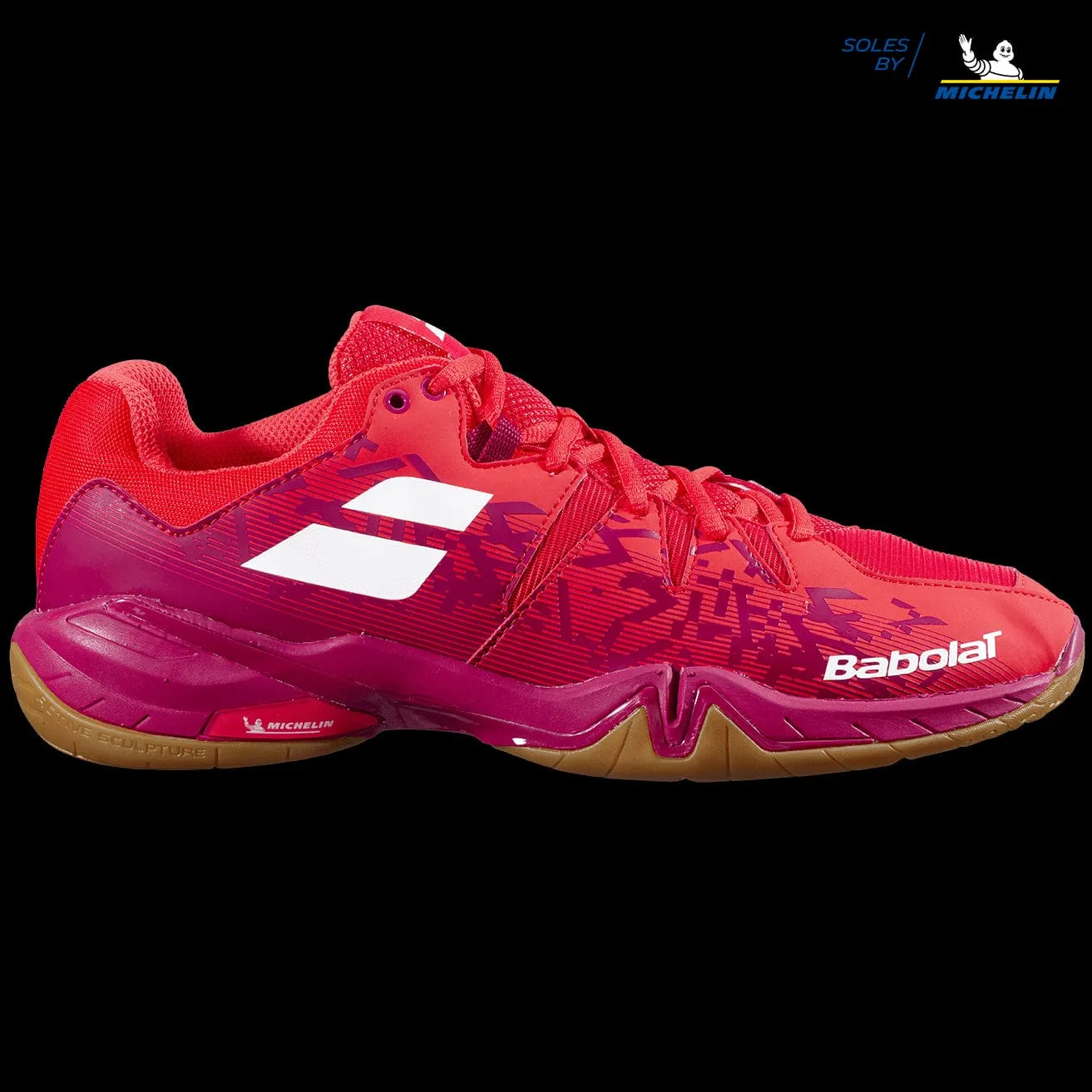Babolat Shadow Spirit Mens Badminton Shoes - Cherry Tomato