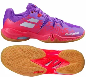 Babolat Shadow Spirit Womens Badminton Shoes - Dewberry / Fiery Red