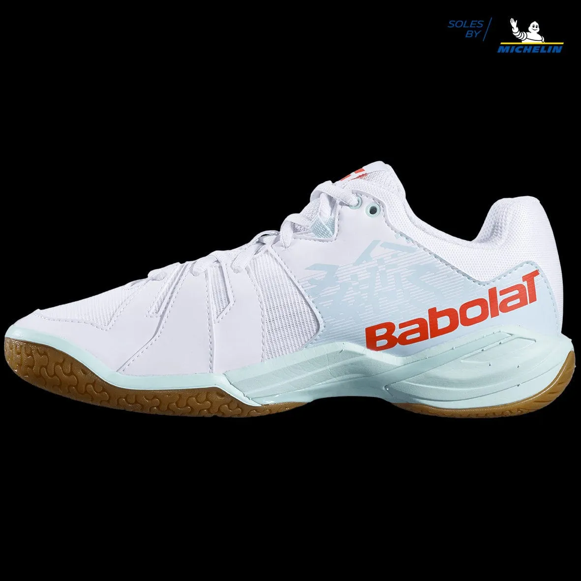 Babolat Shadow Spirit Womens Badminton Shoes - White / Light Blue
