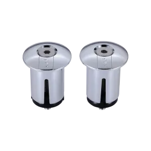 BBB ScrewOn Handlebar Plugs (Chrome)