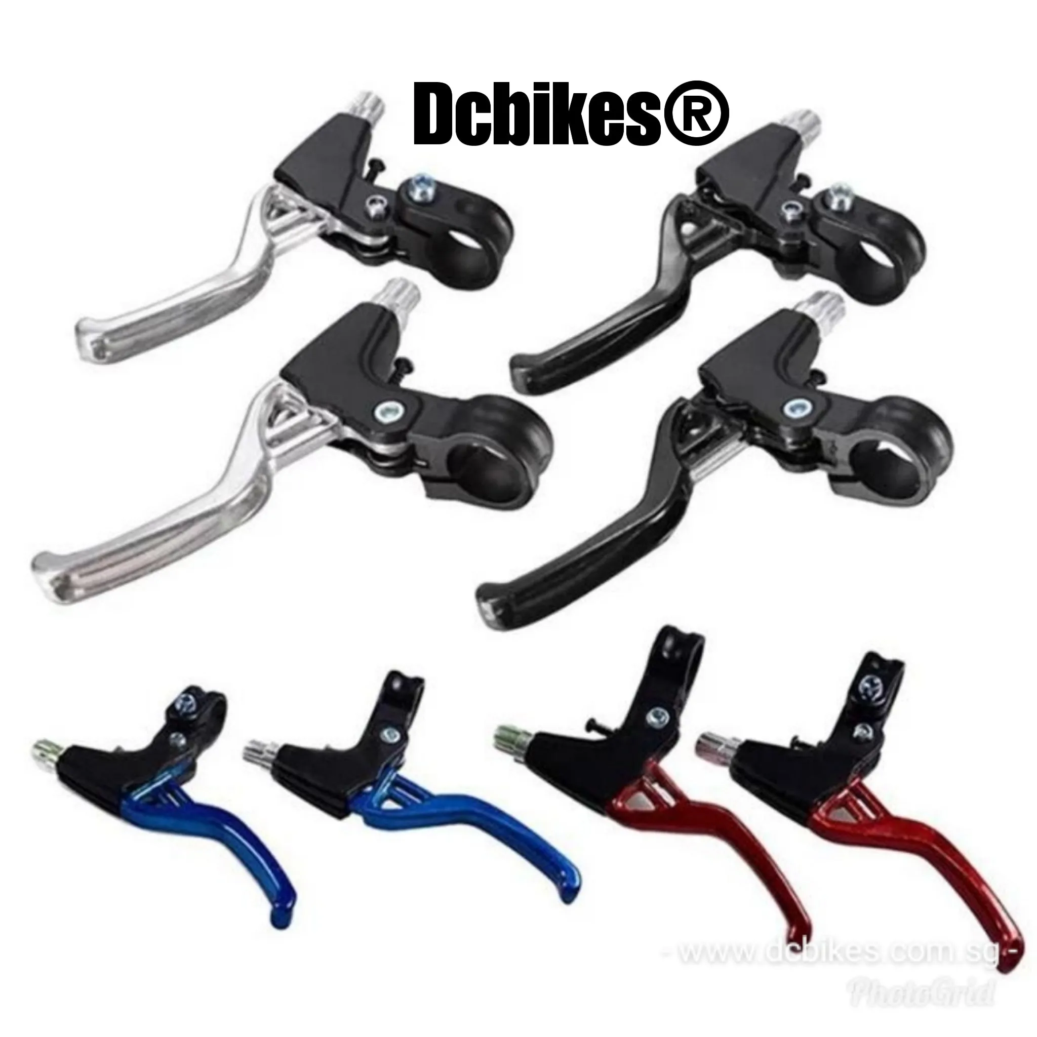 Bicycle 22.2mm MTB 2 Finger Mechanical Anodized Brake Levers