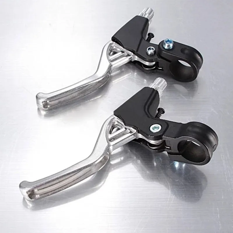 Bicycle 22.2mm MTB 2 Finger Mechanical Anodized Brake Levers