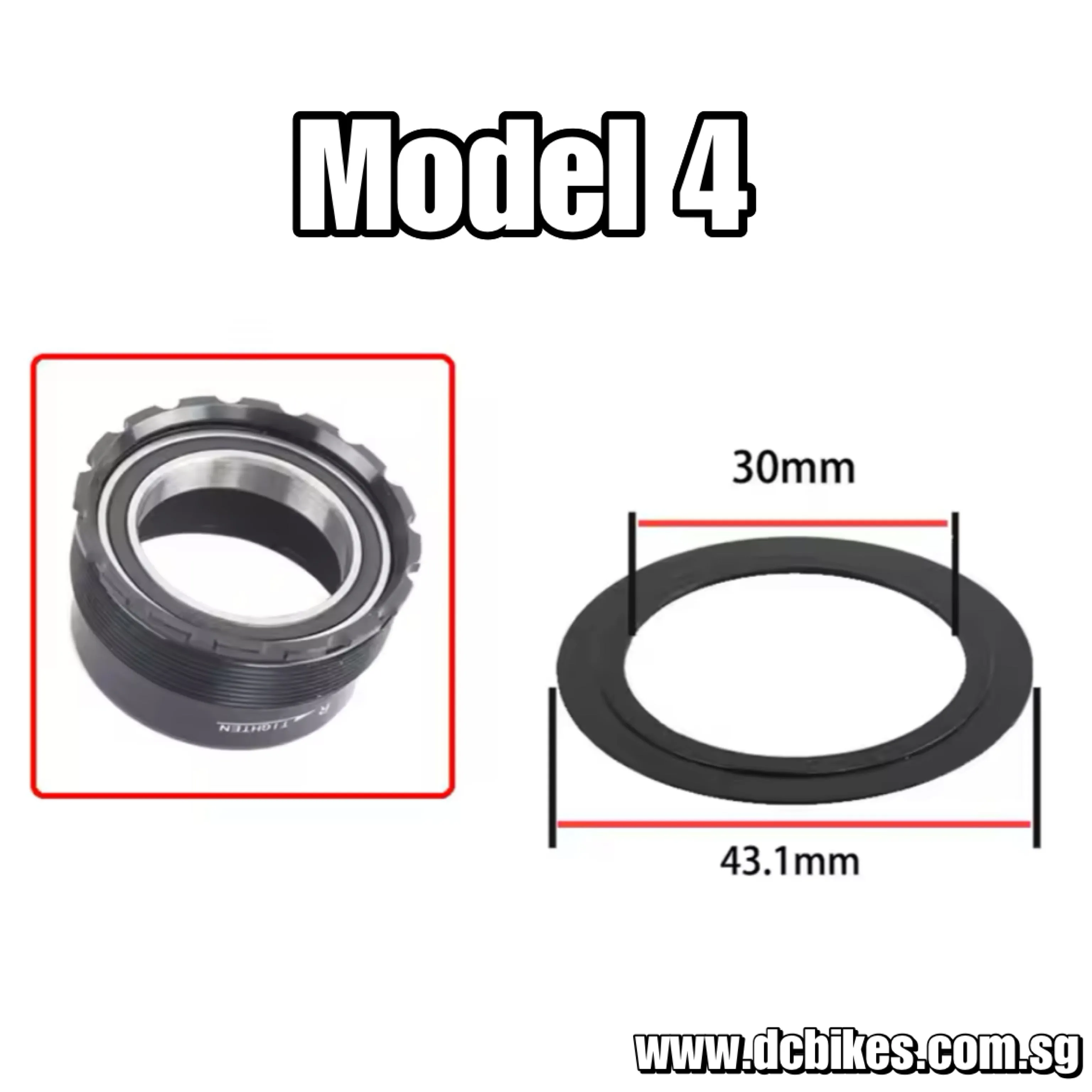 Bicycle Bottom Bracket BB Side Dust Cover Shim Conversion Adapter Repair Parts For T47 BB30 BB86 BB92 FSA Shimano DUB BSA Threaded Press Fit BB - 1 Piece