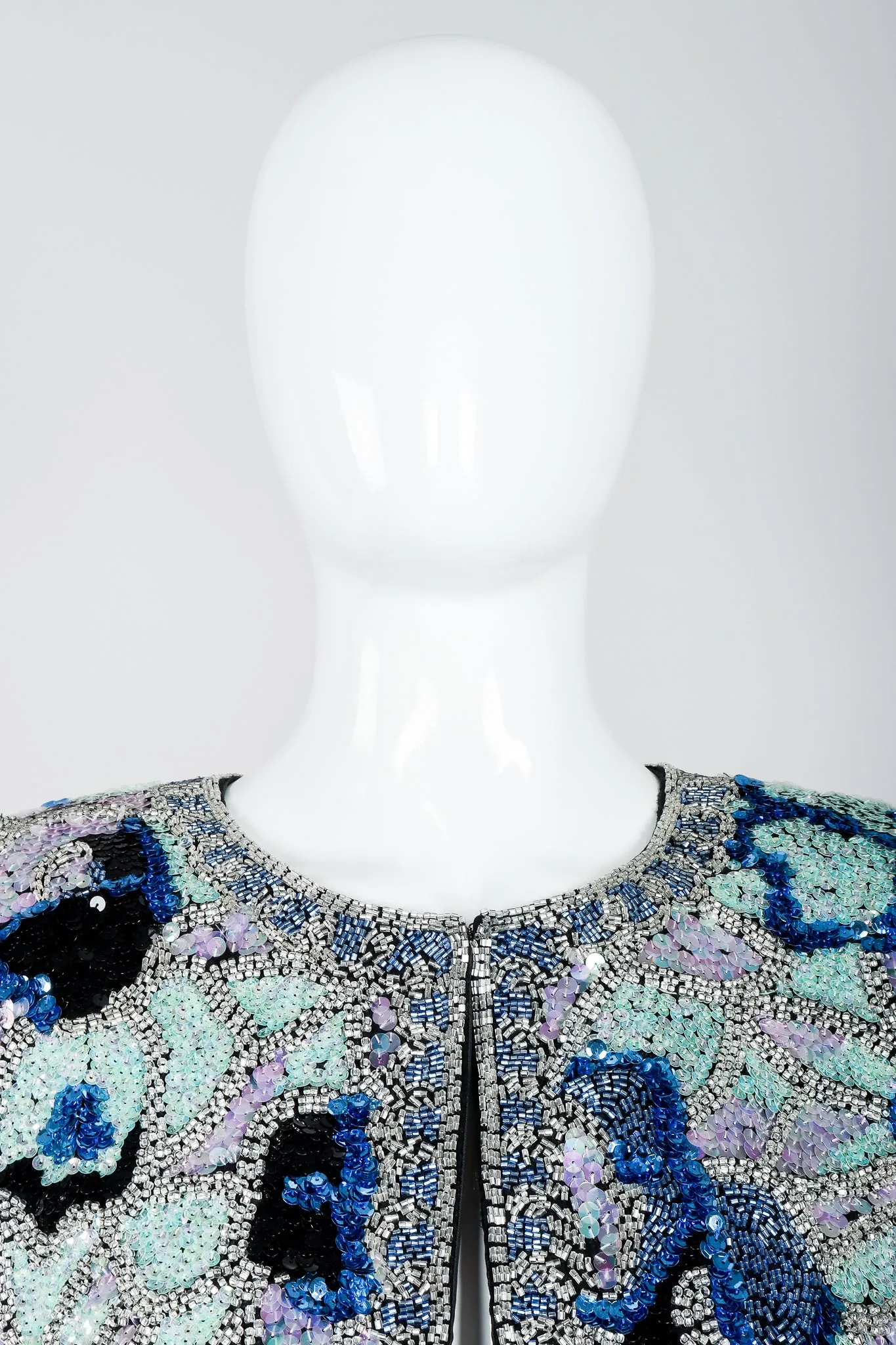 Black Tie Sequined Mosaic Jacket