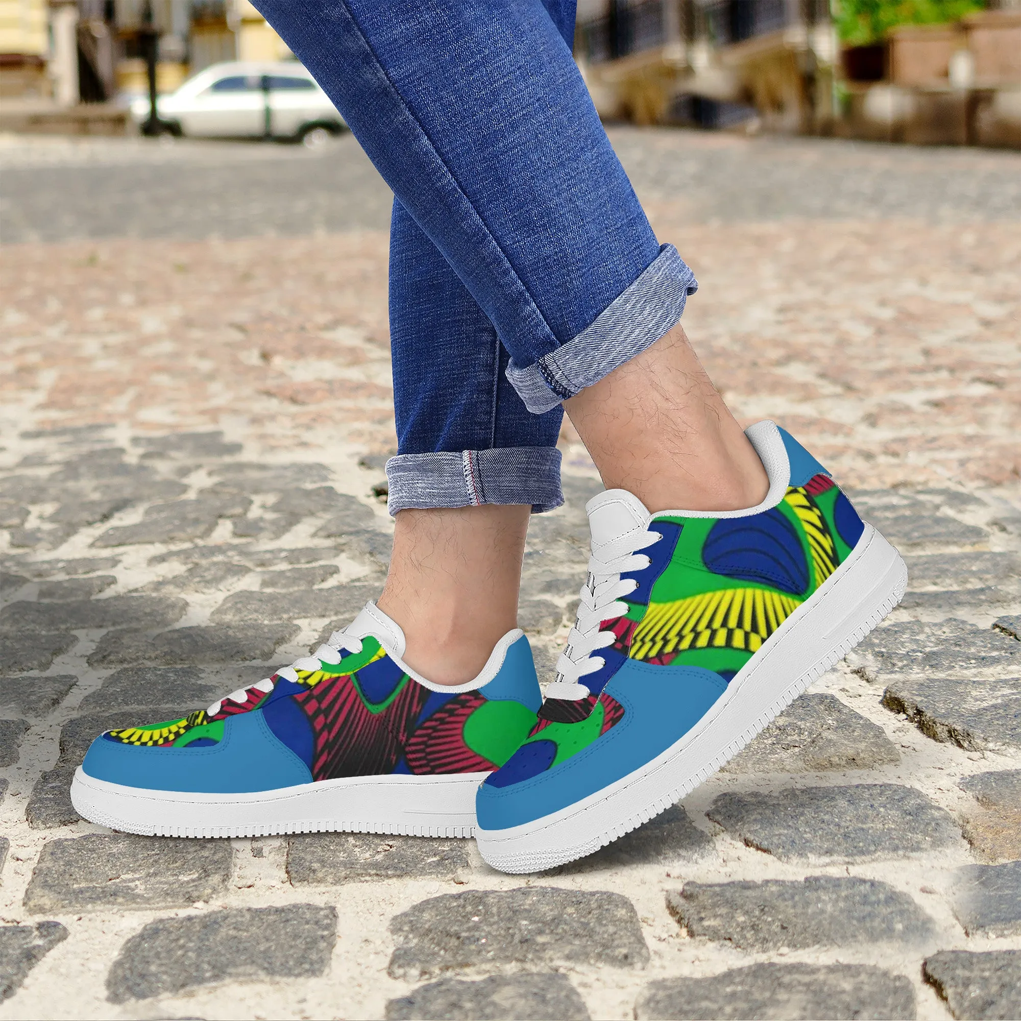 Bloom  African Print Low Top Unisex Sneaker