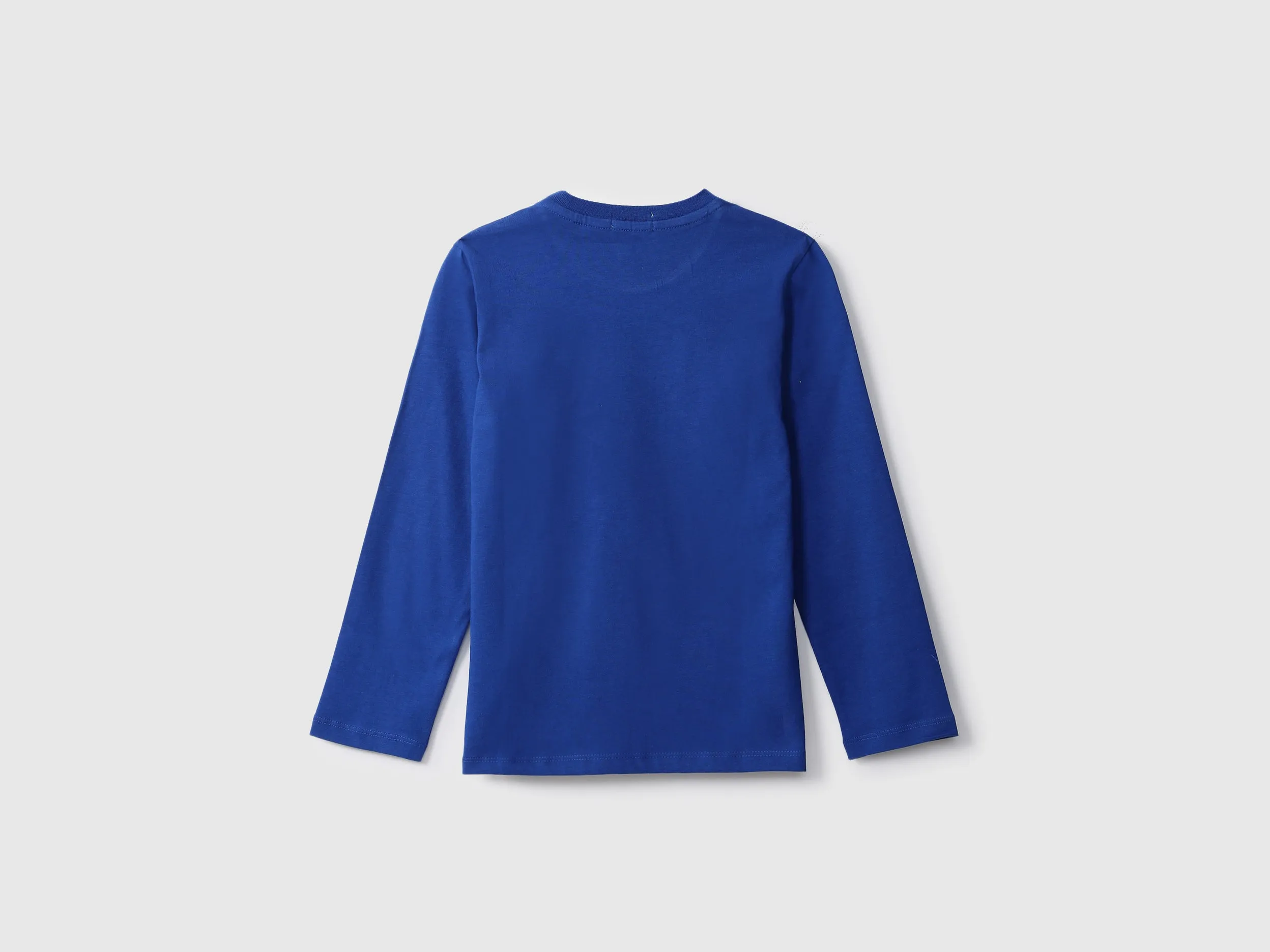 Boys Blue Printed Regular T Shirt