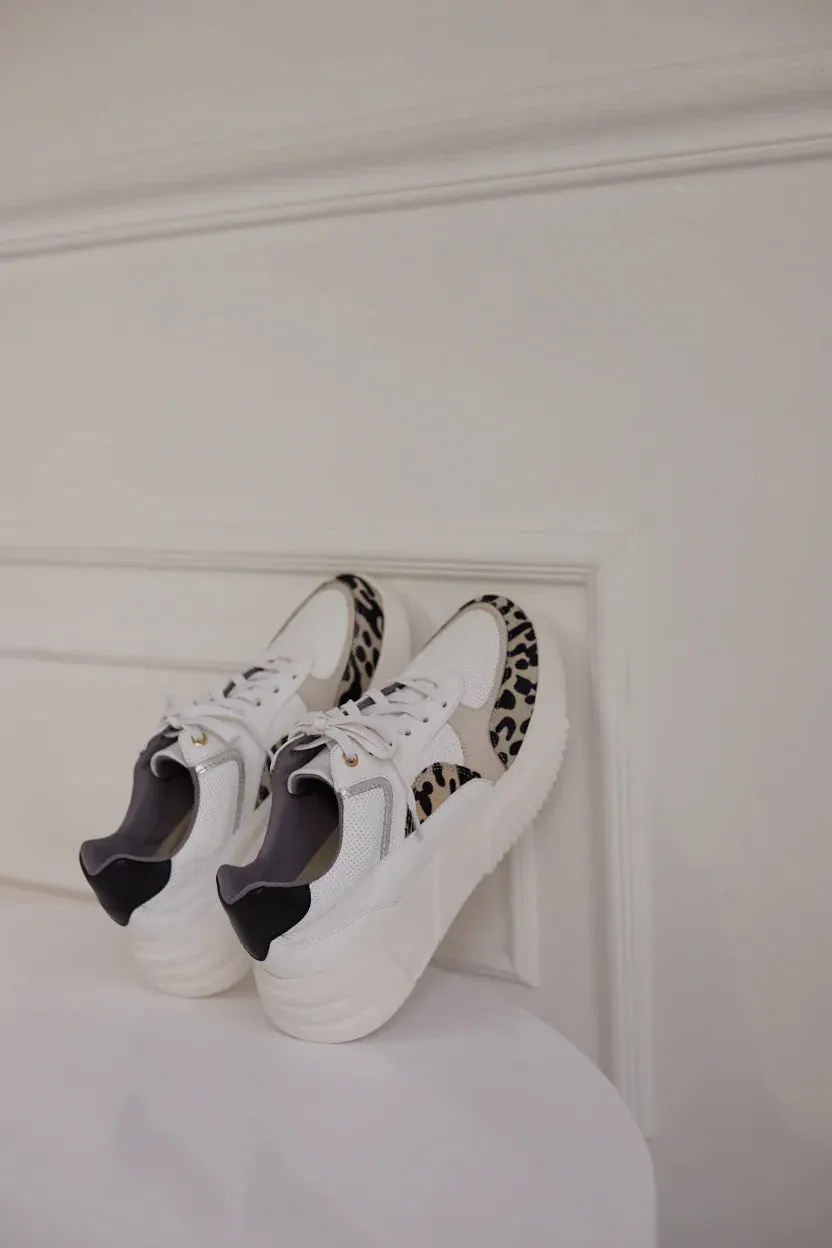 Breeze Panther Leather Sneaker-Animal Print