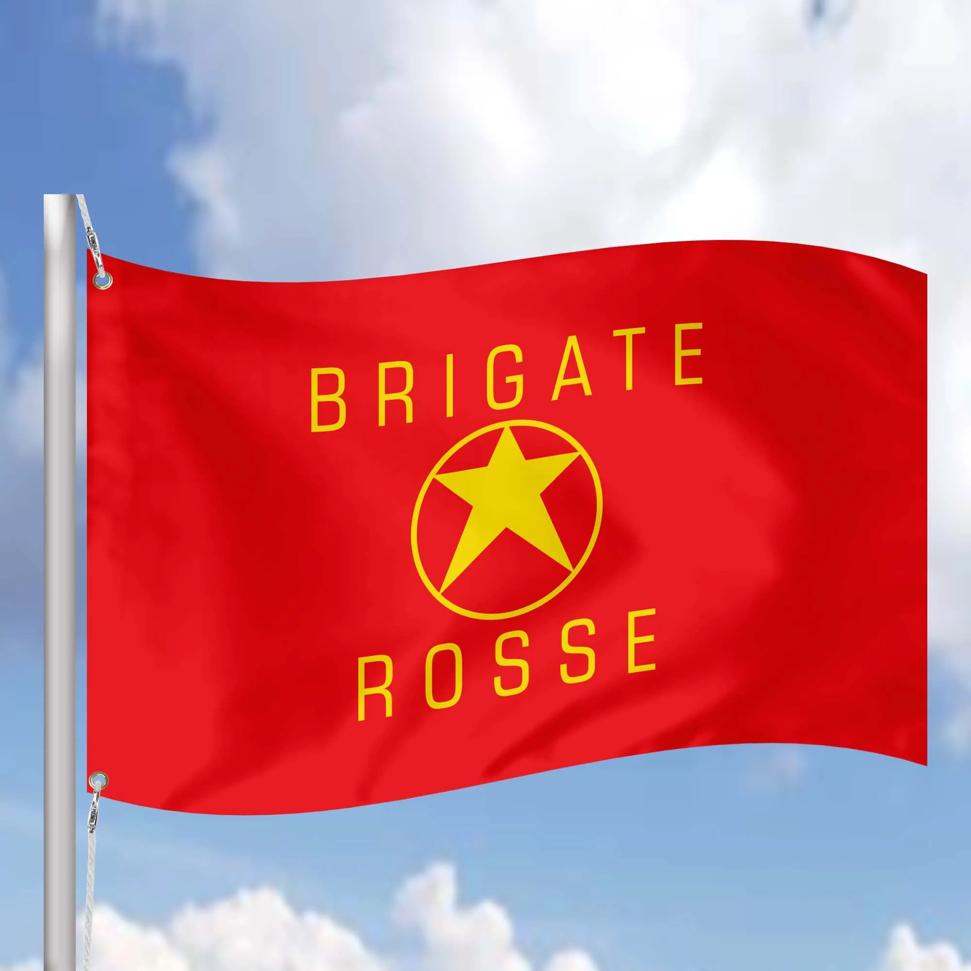 Brigate Rosse Italy Flag Banner