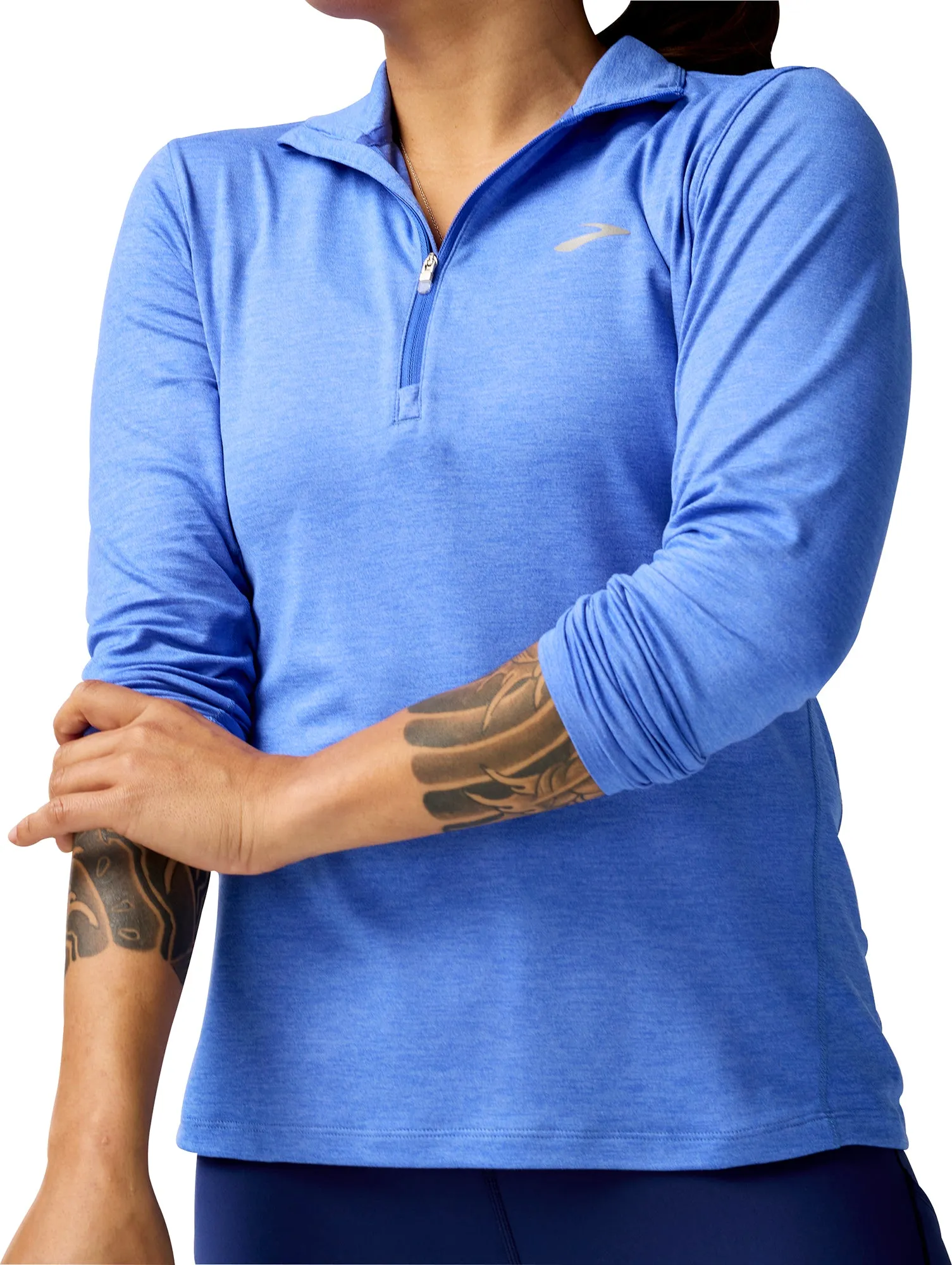 Brooks Dash 2.0 Half Zip Long Sleeve Womens Running Top - Blue