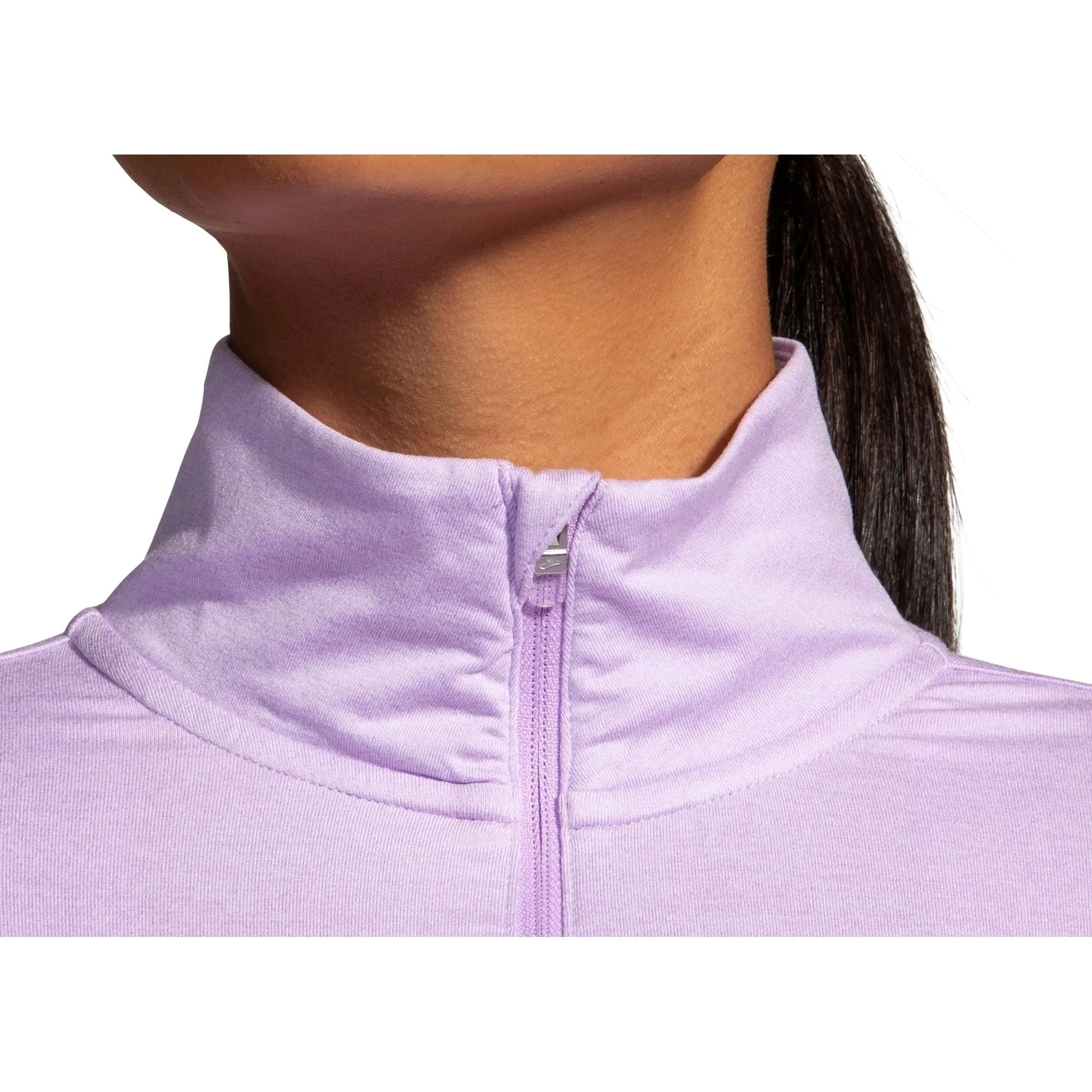 Brooks Dash 2.0 Half Zip Long Sleeve Womens Running Top - Purple
