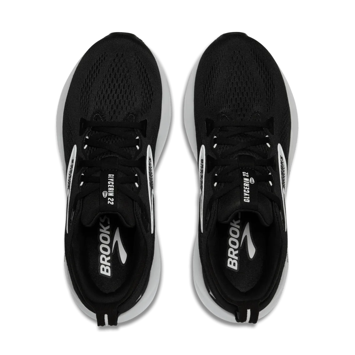 Brooks - Glycerin 22 - Men's - 2E WIDE - Black/Grey/White