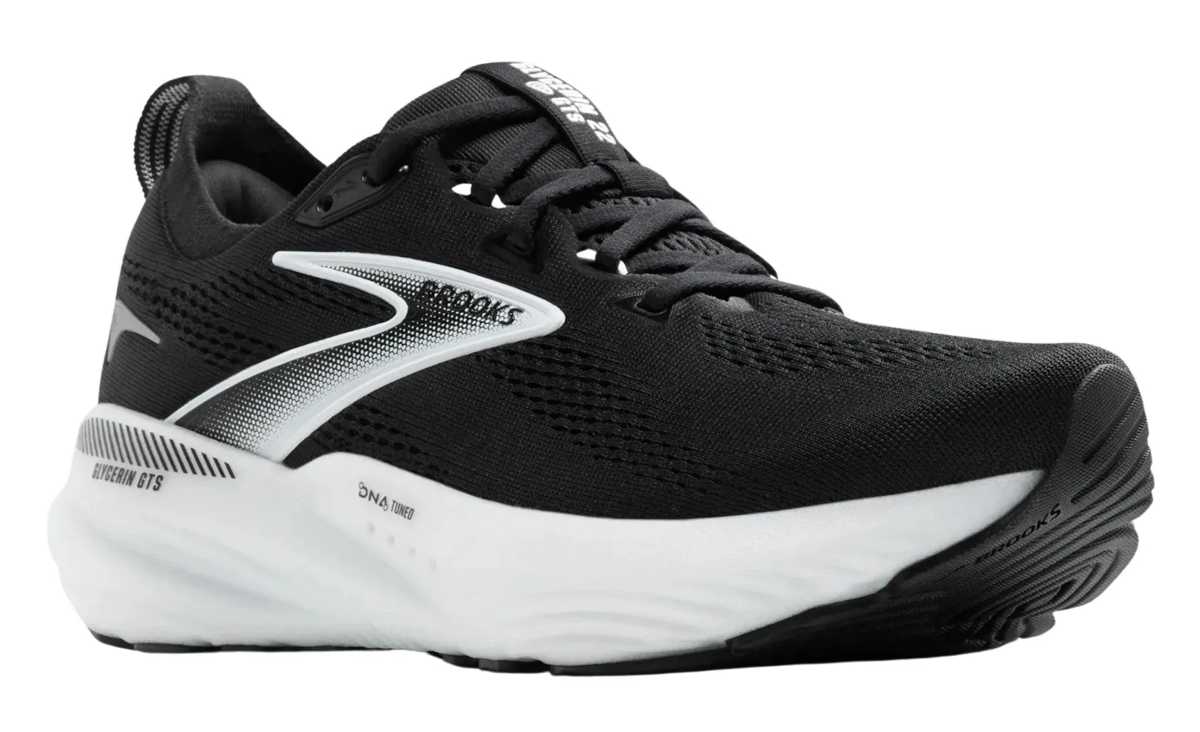 Brooks Men's Glycerin GTS 22 Black Grey White