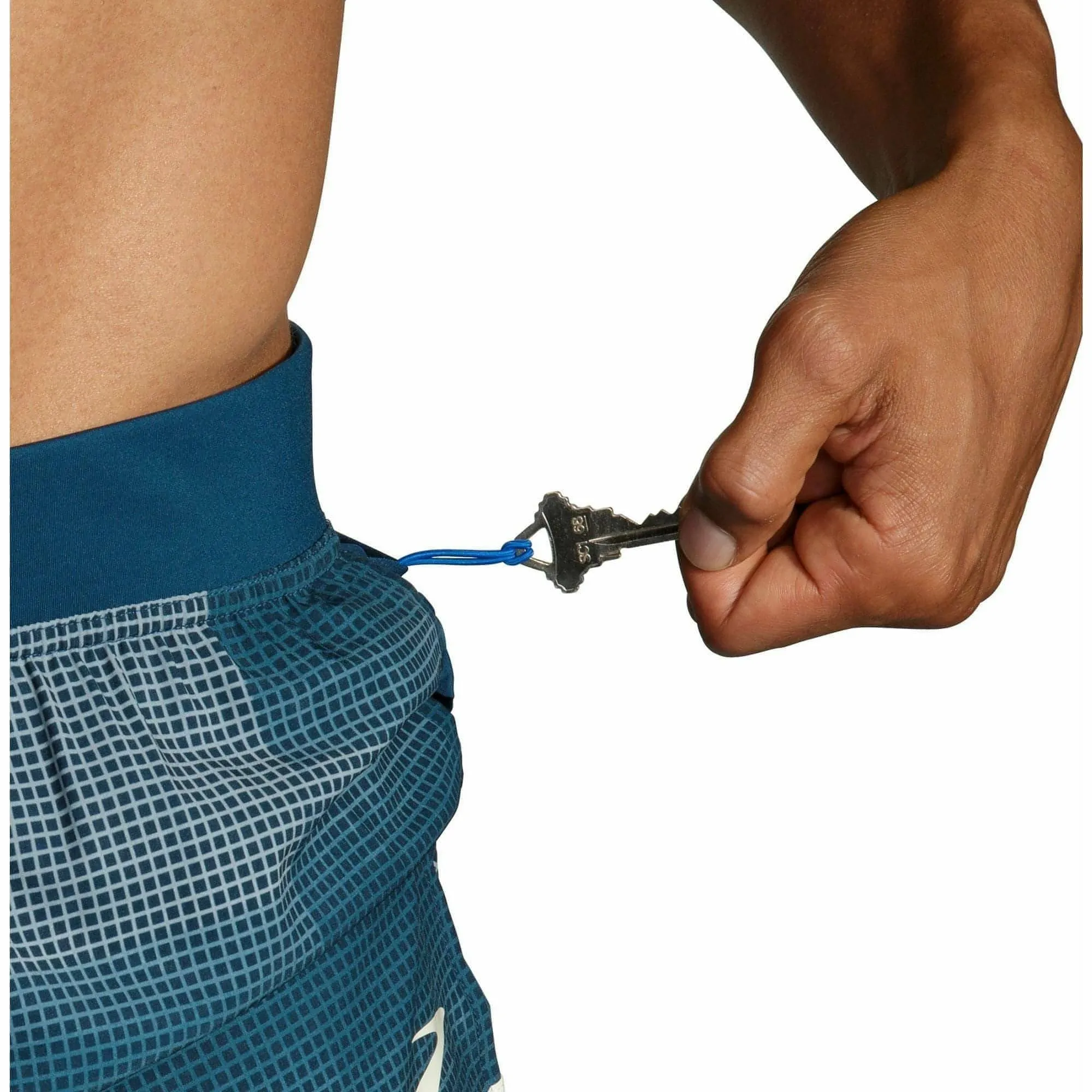 Brooks Sherpa 3 Inch Split Mens Running Shorts - Blue