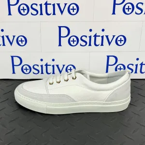 Buscemi Women's Cali White Leather Low top Sneaker SAMPLE