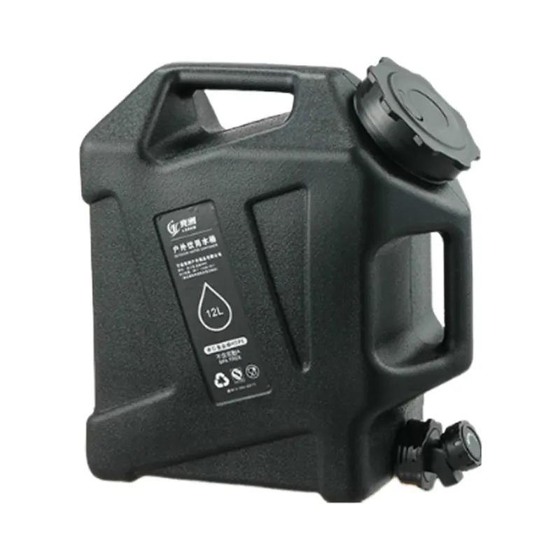 Camping Water Container Large Capacity Outdoor Water Jug Faucet Portable Water Dispenser Carrier for Hiking, Fishing, Large Gym Sports Bottle