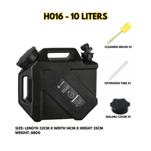 Camping Water Container Large Capacity Outdoor Water Jug Faucet Portable Water Dispenser Carrier for Hiking, Fishing, Large Gym Sports Bottle