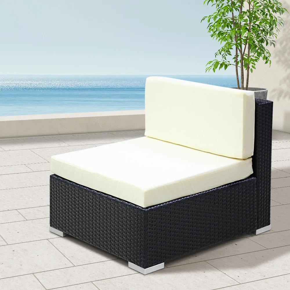 Celia - 3PC Outdoor Furniture Sofa Set Wicker Rattan Lounge Chair