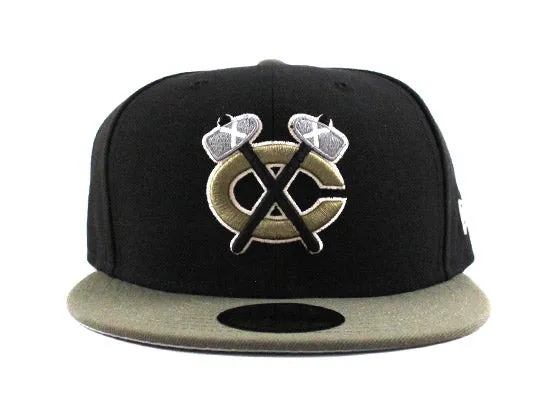 Chicago Blackhawks New Era 59FIFTY Fitted Cap (NIKE AIR FOAMPOSITE ONE OLIVE)