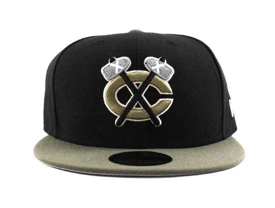 Chicago Blackhawks New Era 59FIFTY Fitted Cap (NIKE AIR FOAMPOSITE ONE OLIVE)