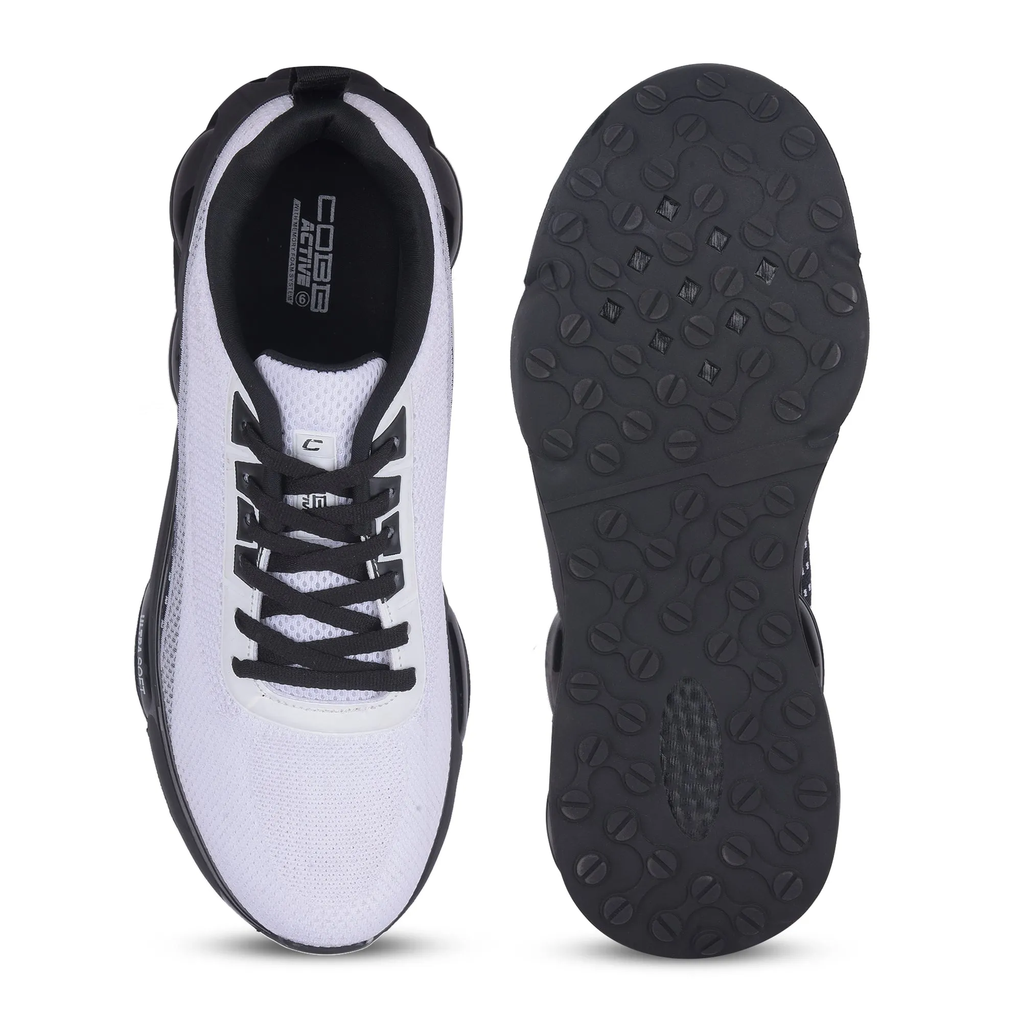 Cobb Classic White Black Men's Running Shoes