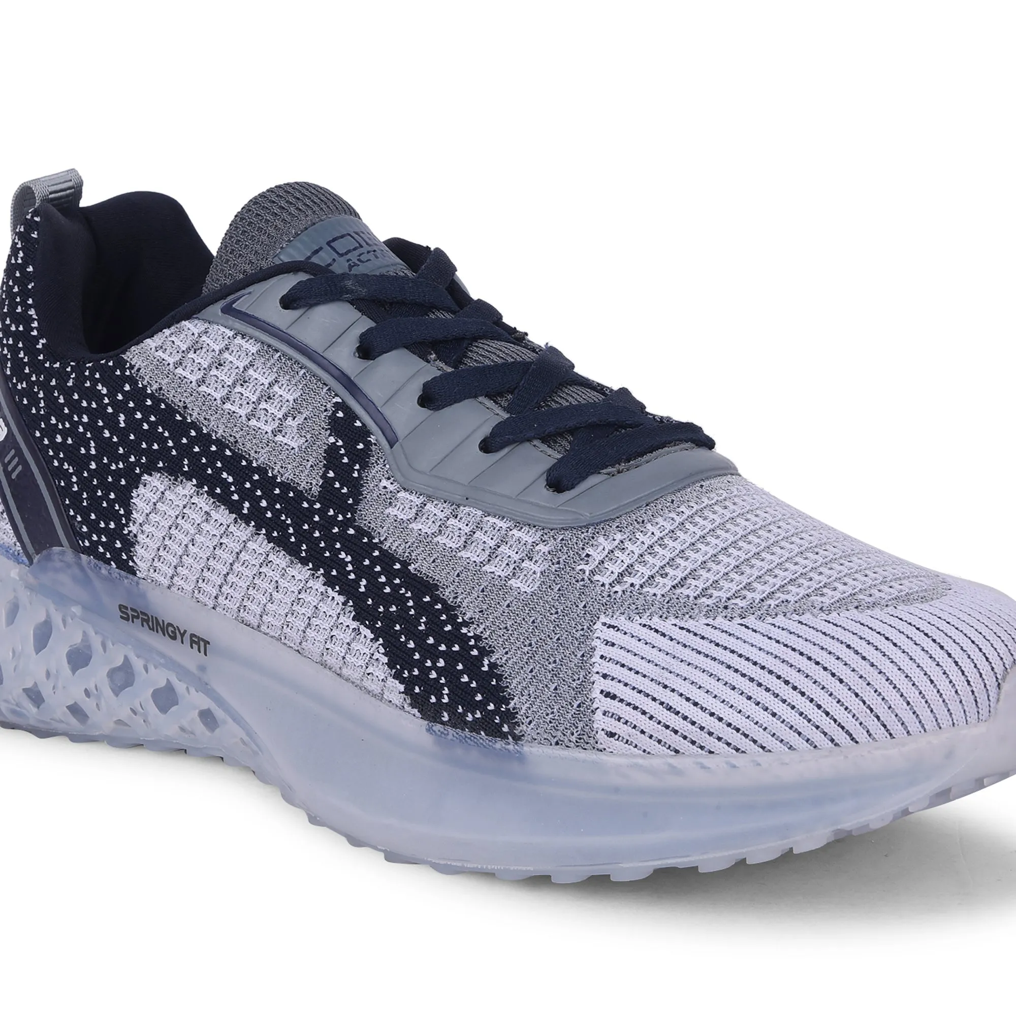 Cobb Springy Fit Navy White Men's Running Shoes